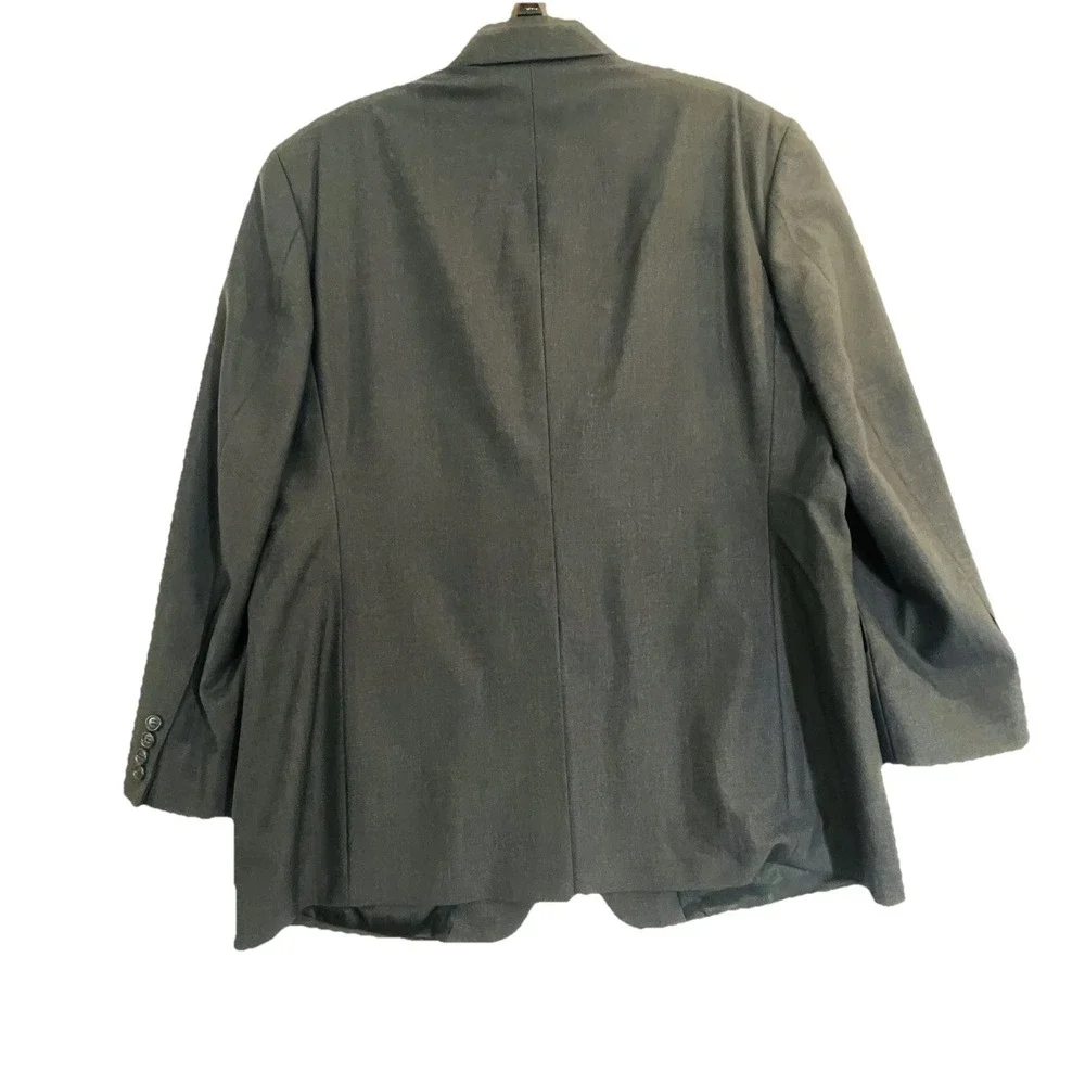 Brooks Brothers 346 Blazer Mens 46R Dark Charcoal Wool Stretch Sport Coat Jacket